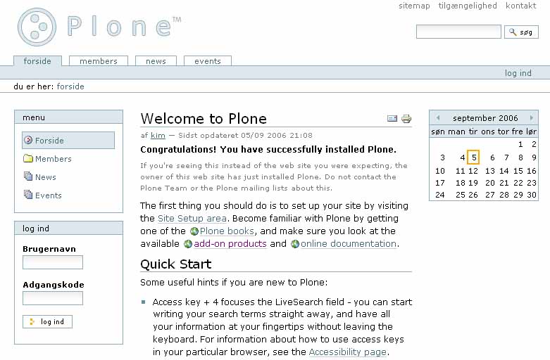 Nyt Plone site