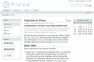 Nyt Plone site